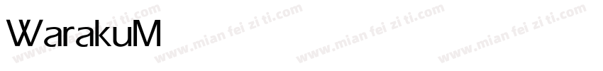 Waraku Medium字体转换